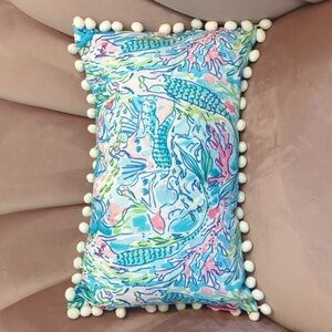 Lilly Pulitzer Mermaids Decor Pillow